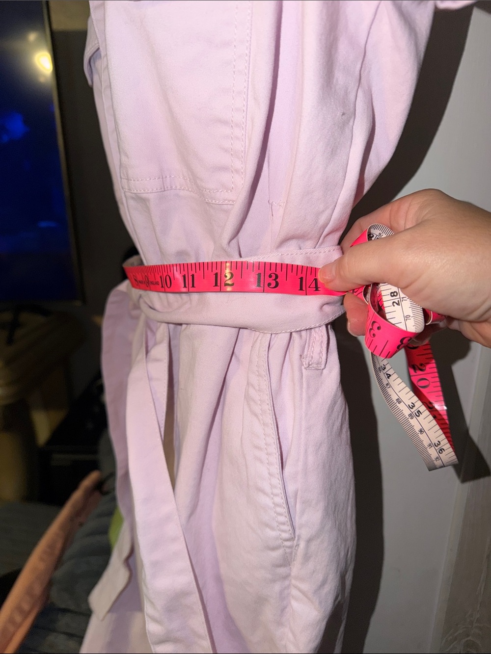 Women’s Light Pink Utility Jumpsuit size small - Picture 4 of 7